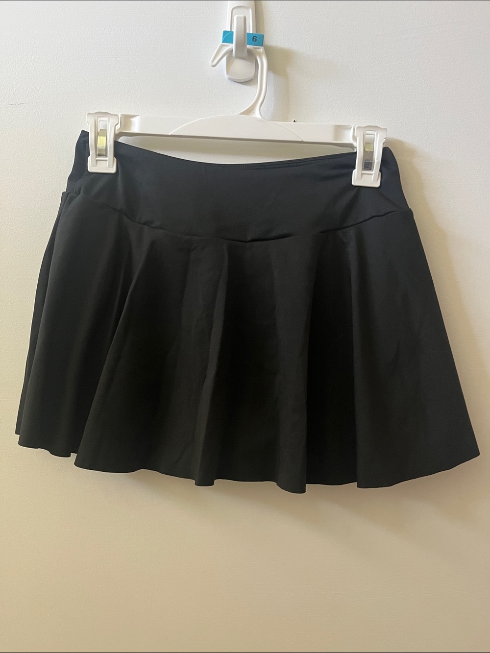 Women's Black A-Line Athletic Mini Skort M